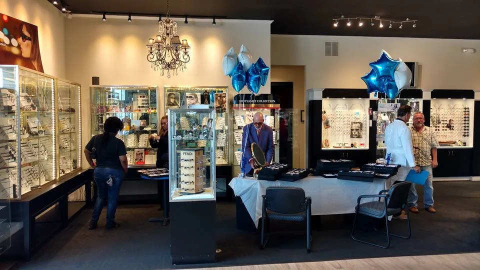Eyeglass frame showroom inside My Eye Guy, Pensacola