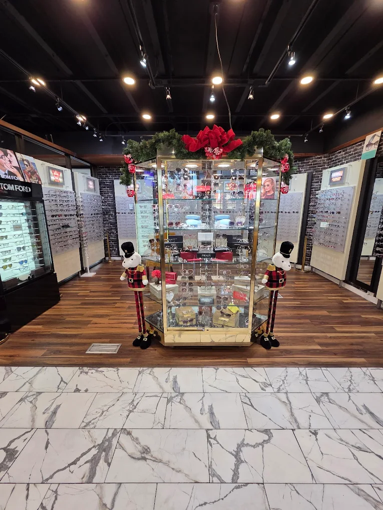 Tom Ford and Prada designer eyeglass display, Pensacola